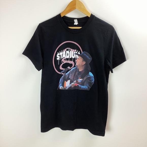 Garth Brooks Stadium Tour Black Concert Short Sleeve T-Shirt